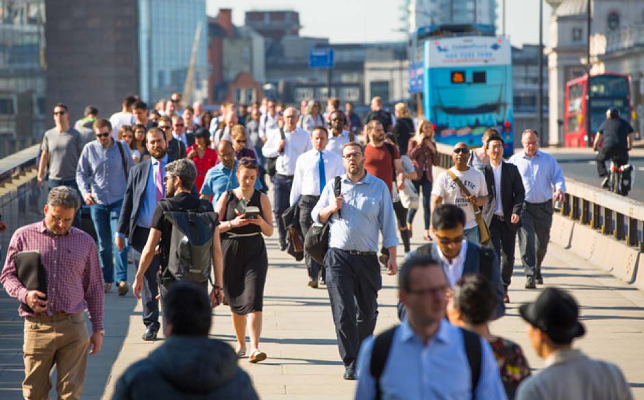 crowd in london